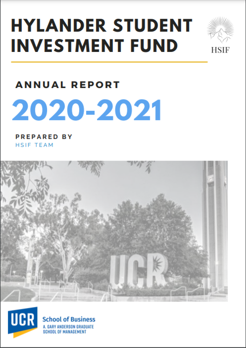 HSIF Annual Report 2020-2021