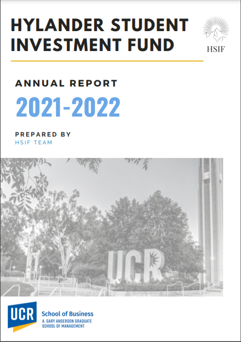 HSIF 2021-2022 Annual Report